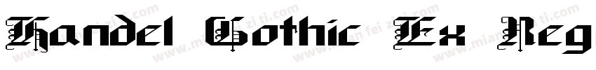 Handel Gothic Ex Regular字体转换